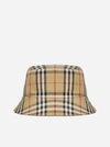 BURBERRY CAPPELLO IN COTONE CON STAMPA VINTAGE CHECK