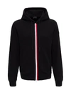 MONCLER ZIP-UP HOODIE WITH TRICOLOR DETAIL,11511661