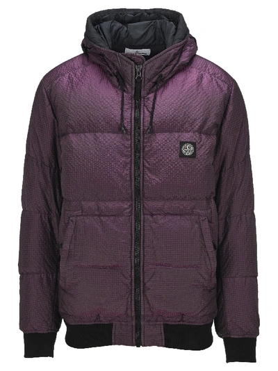 Stone Island Colour-frame Puffer Jacket In Purple ModeSens