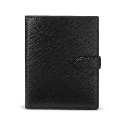 Smythson Tab Multifunction Wallet In Panama In Black