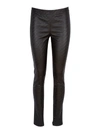 GIVENCHY BLACK LEATHER LEGGINGS,BW50J960U4