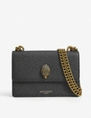 Kurt Geiger Womens Black Leather Shoreditch Mini Leather Cross-body Bag In Black Leather