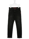 ZADIG & VOLTAIRE EMBROIDERED-LOGO SLIM-FIT JEANS