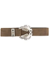 ISABEL MARANT ABIGAIL EMBELLISHED LEATHER BELT