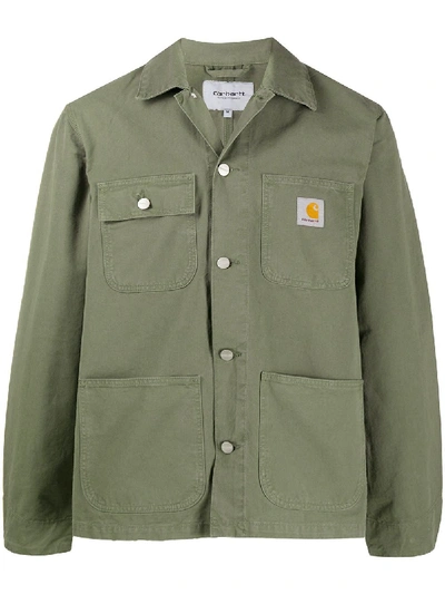 Carhartt Khaki Worker Jacket In Green