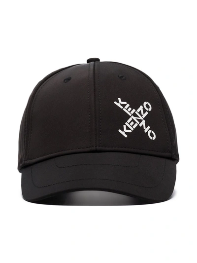 Kenzo Logo Baseball Cap In Black