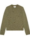 GUCCI SQUARE G FELTED WOOL JUMPER