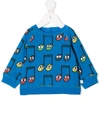 STELLA MCCARTNEY MUSICAL NOTES-PRINT SWEATSHIRT