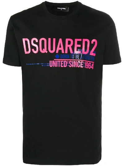 Dsquared2 Logo-print T-shirt In Black