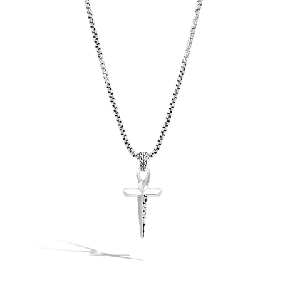 John Hardy Keris Dagger Cross Pendant 26 Necklace In Silver