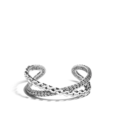 John Hardy Asli 21.5mm Overlap Cuff Cb900177 Bracelet In Multicolor