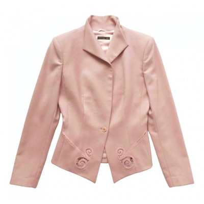 Pre-owned Alexander Mcqueen Pink Wool Jacket