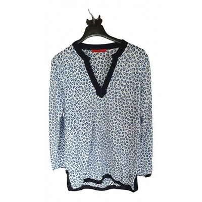 Pre-owned Carolina Herrera Tunic In Blue