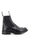 Tricker's Henry Country Boots With Brogue Detailing Shoes In Black