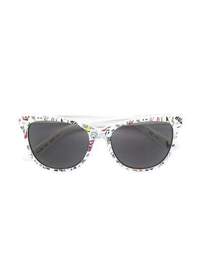 Stella Mccartney Kids' Printed Sunglasses In White