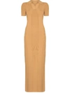 JACQUEMUS CUT-OUT POLO-NECK MAXI DRESS