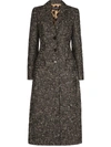 DOLCE & GABBANA SINGLE-BREASTED HOUNDSTOOTH COAT