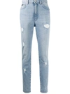 DOLCE & GABBANA DISTRESSED SKINNY-FIT JEANS