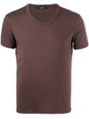 TOM FORD LOGO PATCH V-NECK T-SHIRT