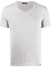 TOM FORD LOGO PATCH V-NECK T-SHIRT