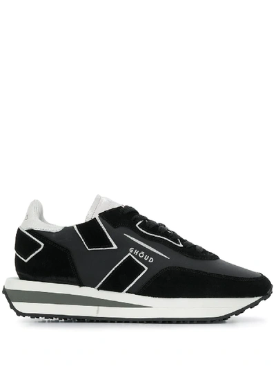 Ghoud Rush-x Panelled Low-top Sneakers In Black