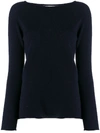 LAMBERTO LOSANI ROUND NECK CASHMERE JUMPER