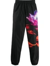 MARCELO BURLON COUNTY OF MILAN GRAPHIC PRINT TRACK PANTS