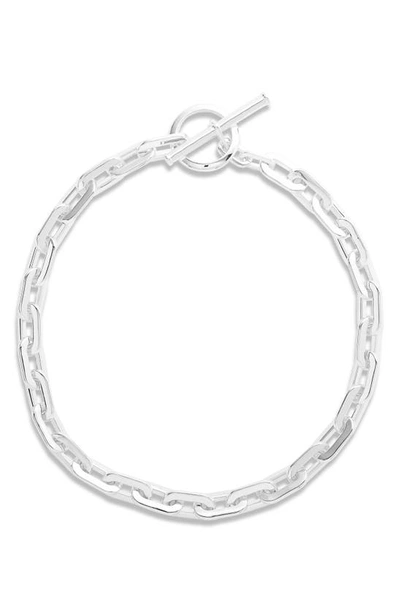 Jenny Bird Toni Toggle Necklace In High Polish Silver