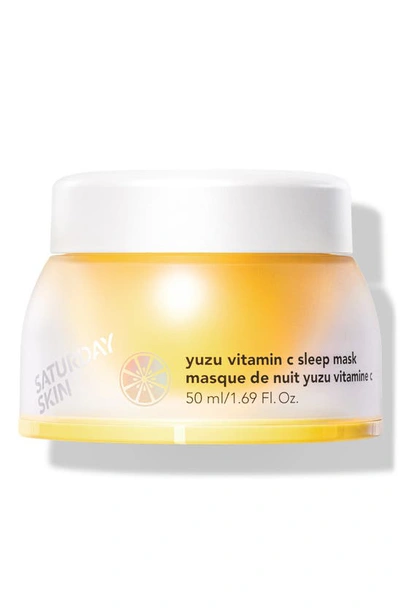 Saturday Skin Yuzu Vitamin C Sleep Mask 1.69 oz/ 50 ml In Yellow