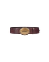 DSQUARED2 DSQUARED2 WOMAN BELT DARK BROWN SIZE 36 SOFT LEATHER
