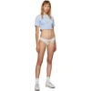 IM SORRY BY PETRA COLLINS SSENSE EXCLUSIVE BLUE & WHITE SOCKS T-SHIRT & BRIEFS SET