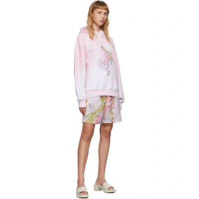 Im Sorry By Petra Collins Ssense Exclusive Pink & White Graphic Pullover Hoodie In Pink/white