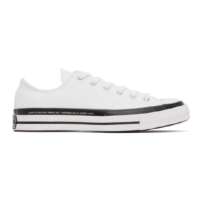 Moncler Genius 7 Moncler Fragment Hiroshi White Converse Edition Chuck 70 Low-top Trainers In 002 White