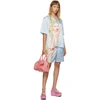 IM SORRY BY PETRA COLLINS SSENSE EXCLUSIVE BLUE GRAPHIC SHIRT & SHORTS SET