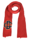 DSQUARED2 LOGO DETAIL RIB KNIT SCARF,11505409