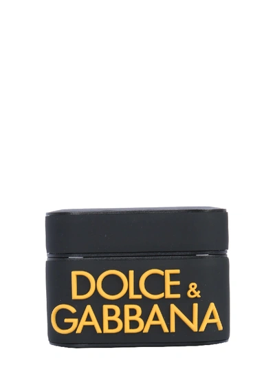 Dolce & Gabbana Airpod Case Unisex In Black