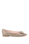 Roger Vivier Shoes In Daino (beige)