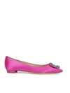 MANOLO BLAHNIK HANGISI FLAT BALLERINAS,11512295