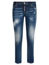 DSQUARED2 TIGHT FIT DISTRESSED JEANS,11505499