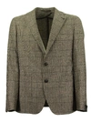 TAGLIATORE PRINCE OF WALES JACKET IN WOOL, SILK AND CASHMERE,1SMC22K 52QIG054 M3168