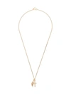 Emanuele Bicocchi Cross Wing Pendant Necklace In Gold