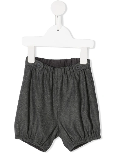 Bonpoint Babies' Elasticated Waist Shorts In Grey