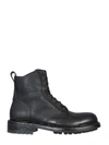 Dolce & Gabbana Black Lace Up Mid Calf Boots Men Shoes In Black
