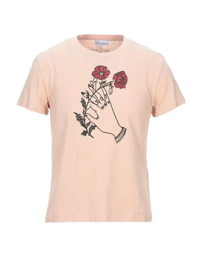 Red Valentino T-shirts In Pale Pink