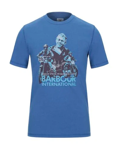 Barbour T-shirts In Blue