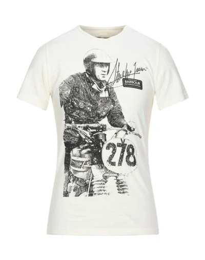 Barbour T-shirt In Ivory