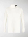 RAF SIMONS ROLL NECK FITTED JUMPER IN FINE KNIT,15698124