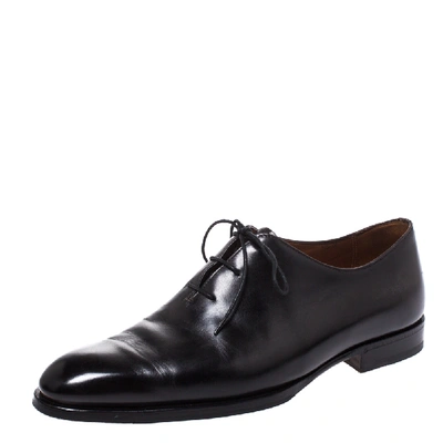 Pre-owned Berluti Black Leather Lace Up Oxford Size 41