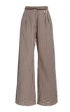 ALIX OF BOHEMIA DIANA HOUNDSTOOTH WIDE-LEG TROUSERS,805597