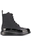 ALEXANDER MCQUEEN HYBRID LACE-UP BOOTS